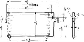 ACR 300189 - CONDENSADOR CHRYSLER LASER/LEBARON