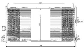 ACR 300374 - CONDENSADOR NISSAN ALMERA
