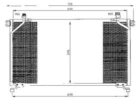 ACR 300401 - CONDENSADOR FORD MAVERICK-NISSAN TERRANO