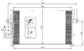 ACR 300418 - CONDENSADOR HYUNDAI LANTRA