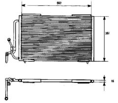 ACR 300447 - CONDENSADOR PEUGEOT 405 II