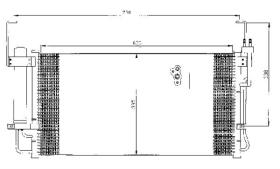 ACR 300476 - CONDENSADOR HYUNDAI SANTA FE