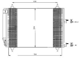 ACR 300492 - CONDENSADOR PEUGEOT 307