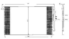 ACR 300495 - CONDENSADOR CHRYSLER VOYAGER III