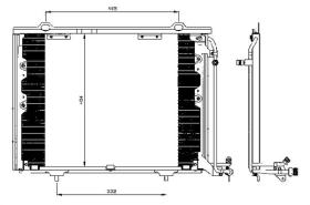 ACR 300509 - CONDENSADOR MB R170/W202/W208