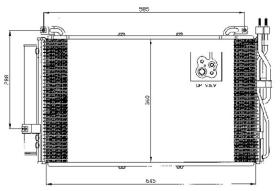 ACR 300523 - CONDENSADOR HYUNDAI MATRIX