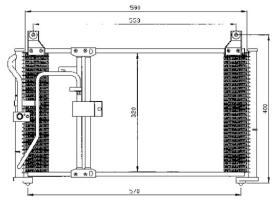 ACR 300552 - CONDENSADOR KIA CLARUS I