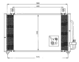 ACR 300553 - CONDENSADOR KIA RIO