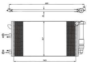 ACR 300578 - CONDENSADOR FIAT PANDA