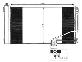 ACR 300581 - CONDENSADOR MB C200/C180/KOMPRESSOR