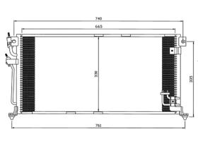 ACR 300586 - CONDENSADOR MITSUBISHI LANCER