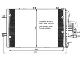 ACR 300588 - CONDENSADOR OPEL CORSA C