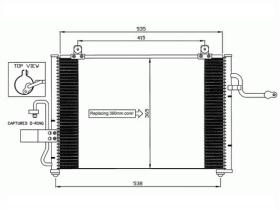 ACR 300607 - CONDENSADOR DAEWOO TACUMA