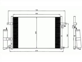 ACR 300608 - CONDENSADOR DAEWOO LACETTI/NUBIRA