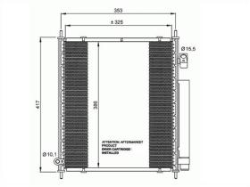 ACR 300610 - CONDENSADOR HONDA JAZZ