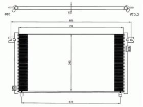 ACR 300615 - CONDENSADOR NISSAN PATROL GR II