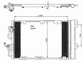 ACR 300619 - CONDENSADOR OPEL ASTRA H 2.0 TURBO