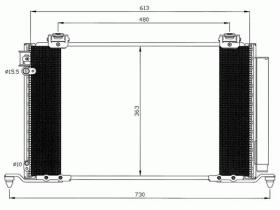 ACR 300628 - CONDENSADOR TOYOTA AVENSIS SALOON/STATE