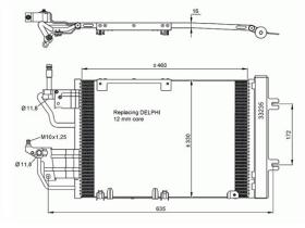 ACR 300644 - CONDENSADOR OPEL ASTRA H-ASTRA H GTC