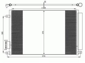 ACR 300649 - CONDENSADOR FIAT 500-FORD KA