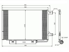 ACR 300651 - CONDENSADOR MB CLASE A W169/CLASE B W245