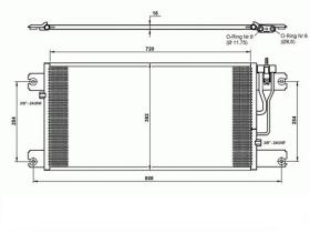 ACR 300652 - CONDENSADOR SCANIA SERIE P/G/R/T