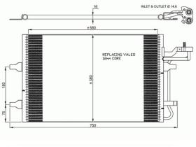 ACR 300655 - CONDENSADOR VOLVO S40 II/V50/C30/C70 II