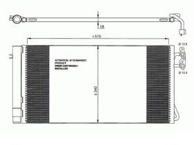 ACR 300658 - CONDENSADOR BMW SERIE1 E81/E82/E87/SERIE3 E90/E91/E92/E93/X1