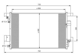 ACR 300662 - CONDENSADOR CITROEN C-CROSSER-MITSUBISHI LANCER/OUTLANDER-PE