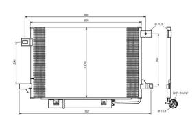 ACR 300666 - CONDENSADOR MB CLASE A W169/CLASE B W245