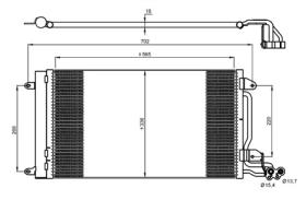 ACR 300669 - CONDENSADOR AUDI A1-SEAT IBIZA V-SKODA FABIA-VW POLO(6R)