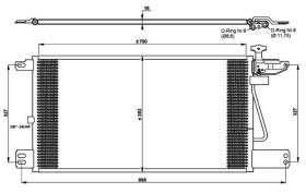 ACR 300670 - CONDENSADOR SCANIA SERIE P/G/R/T