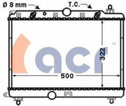 ACR 300900 - RADIADOR ROVER 400-HONDA ACCORD/CIVIC-MG ZS