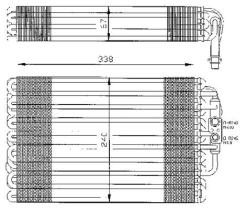 ACR 310017 - EVAPORADOR MB W202/W210