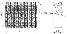 ACR 310019 - EVAPORADOR OPEL CORSA B