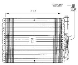 ACR 310100 - EVAPORADOR ALFA ROMEO 164-FIAT CROMA-LANCIA THEMA