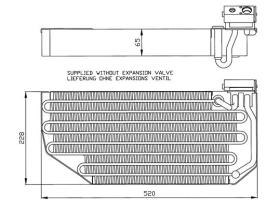 ACR 310163 - EVAPORADOR SCANIA 124D/144D/94D