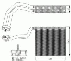 ACR 310169 - EVAPORADOR AUDI A4