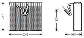 ACR 310170 - EVAPORADOR OPEL COMBO/CORSA C/TIGRA