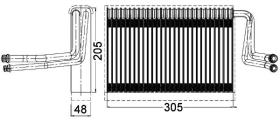 ACR 310173 - EVAPORADOR BMW SERIE1 E81/E87/E82/E88/SERIE3 E90/X1/X3