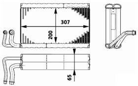ACR 310179 - EVAPORADOR BMW SERIE5 E60/E61/SERIE6 E63/E64
