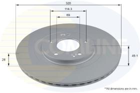 COMLINE ADC2825V - DISCO FRENO