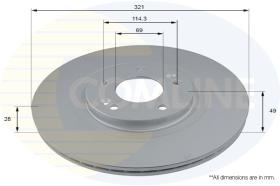 COMLINE ADC2845V - DISCO FRENO