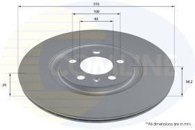 COMLINE ADC2887V - DISCO FRENO