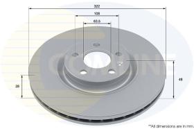 COMLINE ADC2915V - DISCO FRENO- REEMPLAZA ADC2988V