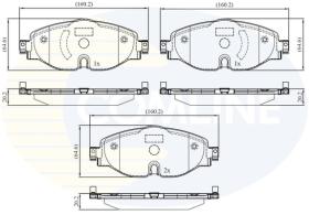 COMLINE CBP02158 - PASTILLAS FRENO