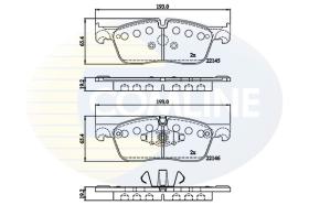 COMLINE CBP02253 - PASTILLAS FRENO