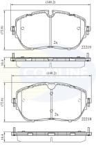 COMLINE CBP02260 - PASTILLAS FRENO