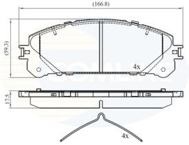 COMLINE CBP02267 - PASTILLAS FRENO