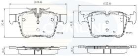 COMLINE CBP02345 - PASTILLAS FRENO